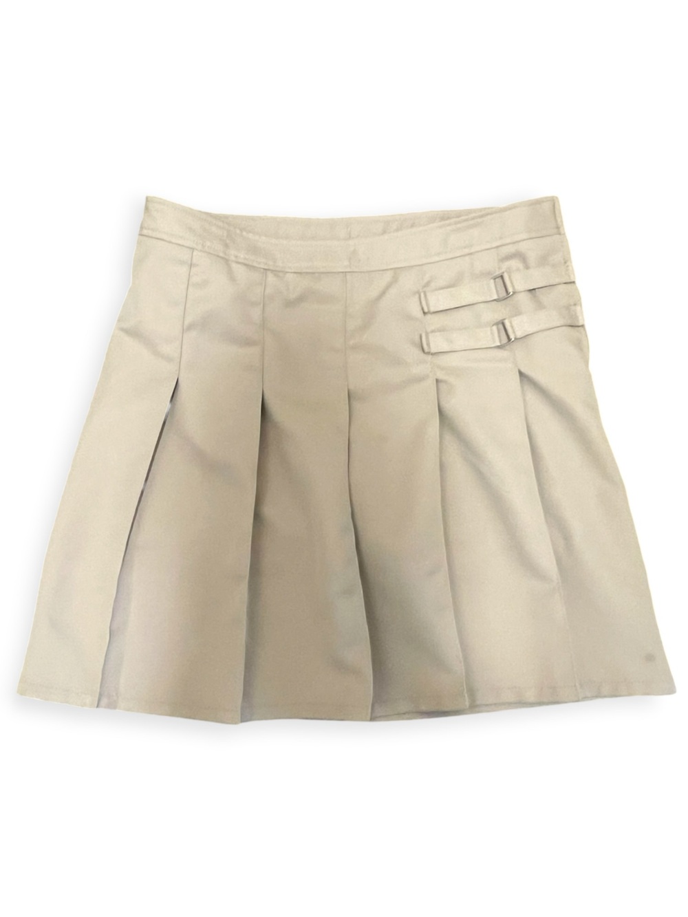 French Toast School Uniform Pleated Khaki Skirt w/Biker Shorts Size 18